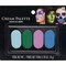 Cool Tones Makeup Palette Matte & Shimmer Eyeshadows in Blue, Grey, Silver & Mauve Shades